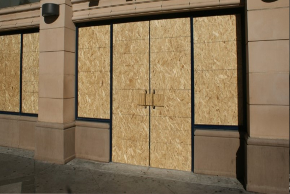 Boarding Up in Newbury Park, Gants Hill, IG2